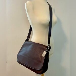 Vintage Leather Brown COACH Crossbody Bag